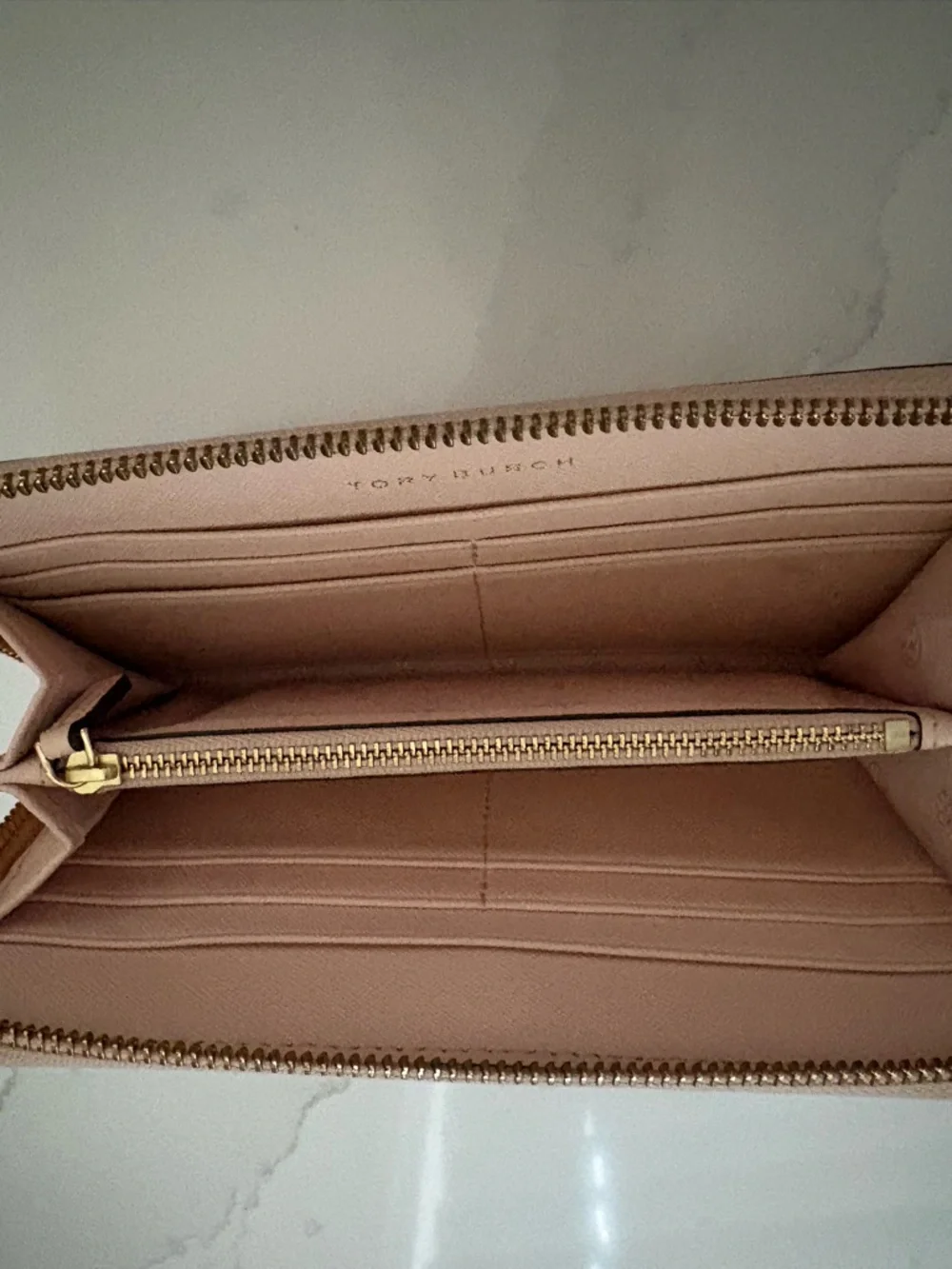TORY BURCH Saffiano Leather Continental Wallet - Picture 7 of 10